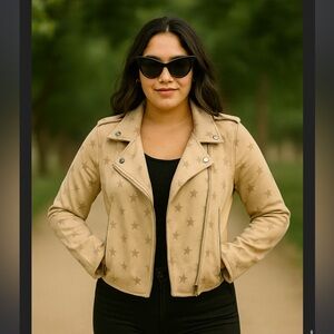 Le Lis Collection Star Moto Jacket Small